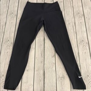 Nike Women’s Black Leggings with Mesh Ankle Inserts Size Small